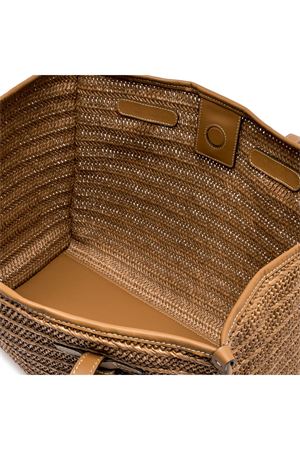 Borsa shopping in rafia effetto paglia marrone GIANNI CHIARINI | BS6850COMMRVMRK1117